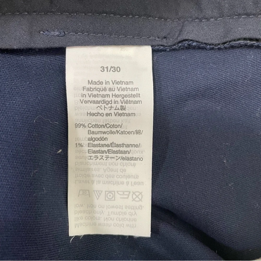 J. Crew Men's‎ Flex Straight Navy Chino's Size 30 X 31